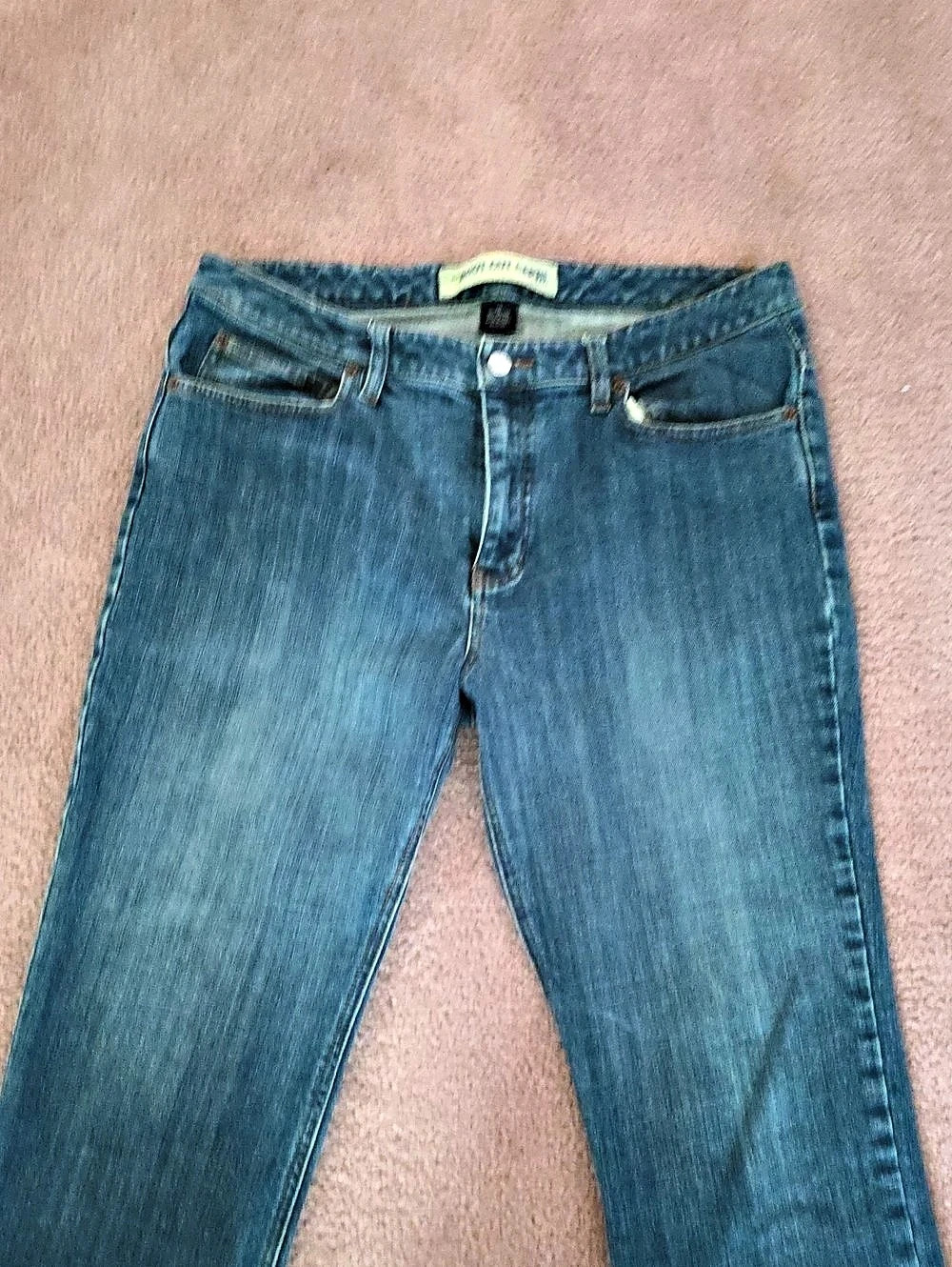 Gap Boot Cut Capri Stretch Jeans Blue Waist 14 - Picture 2 of 8